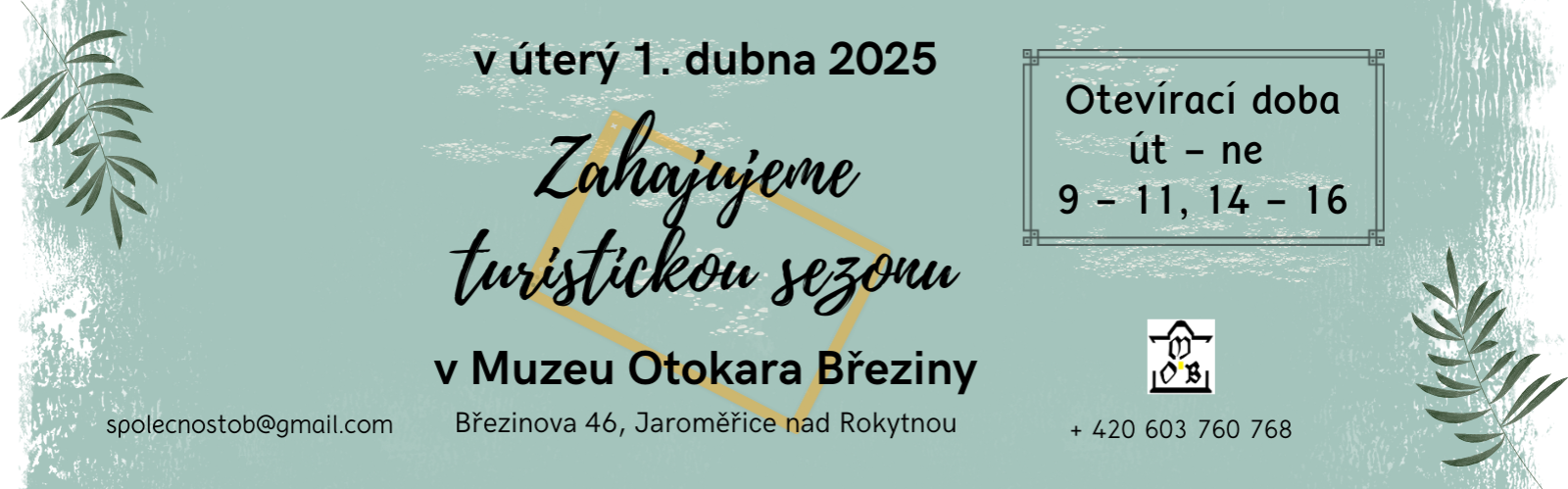 Zahajujeme turistickou sezónu