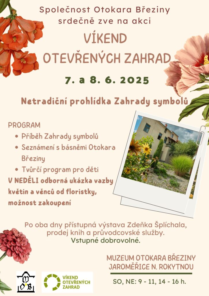 Víkend otevřených zahrad v Zahradě symbolů